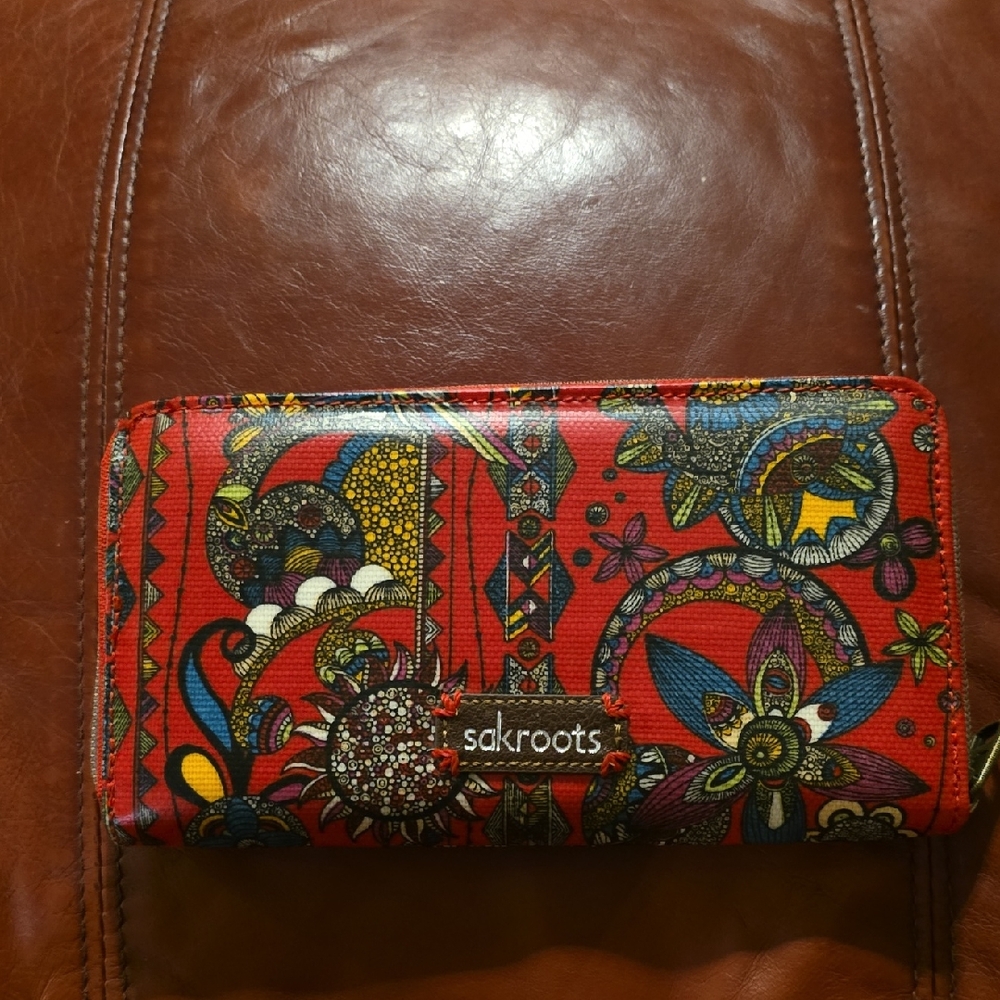 Sakroots Multicolor Floral Women's Wallet - Picture 1 of 5